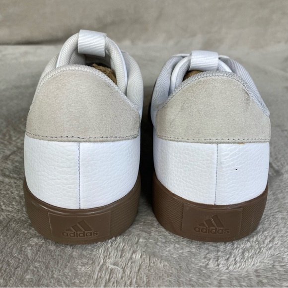 Adidas VL 3.0 Court Shoes Womens Size 7 White Black Classic Sneaker Casual - Picture 7 of 11